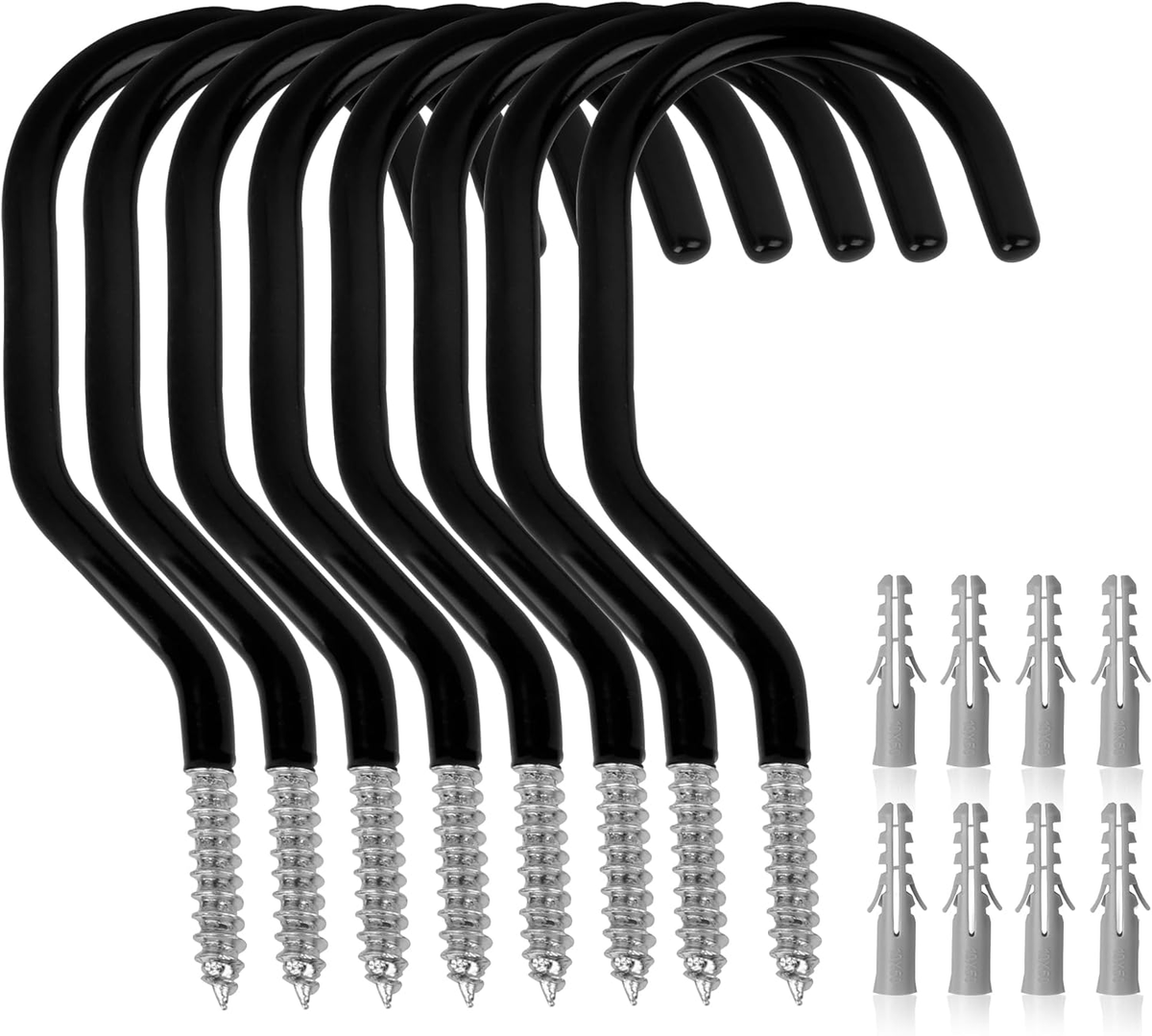 Compare Pulse Black Screw-In Bike Hooks studio product photo