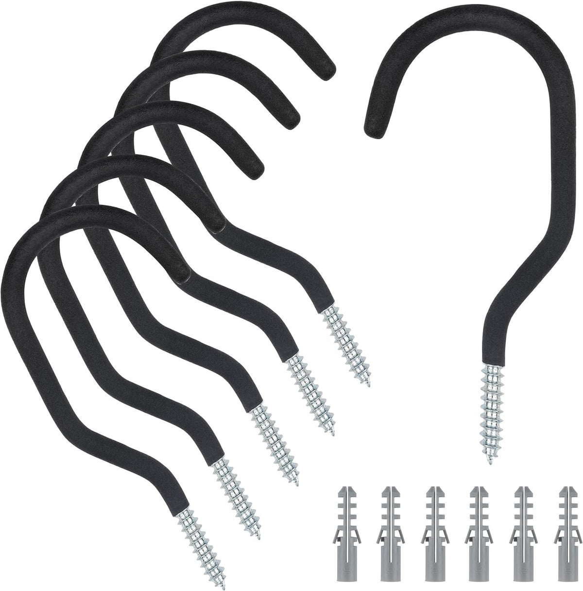 Compare Pulse Black Coated Screw-In Bike Hooks studio product photo