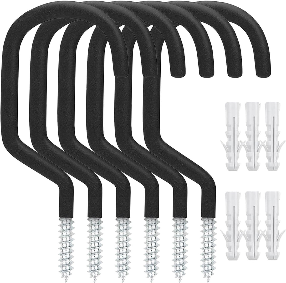Compare Pulse Black Vinyl-Coated Bike Hooks studio product photo