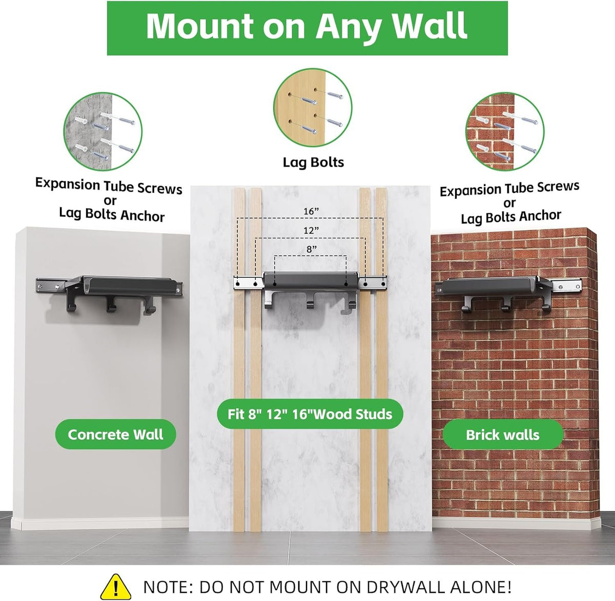 Compare Pulse Bike Wall Rack with Shelf and Hooks additional product photo