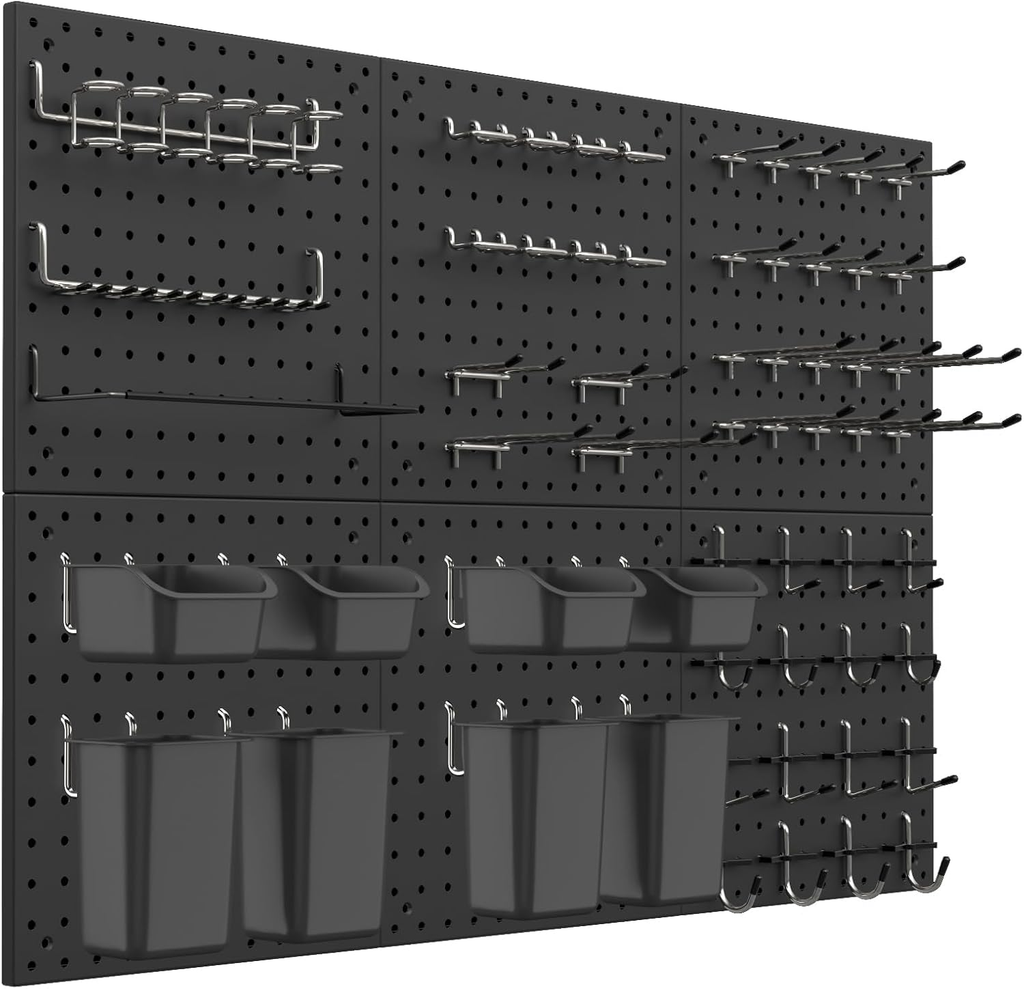 Compare Pulse Black Metal Pegboard Wall Kit studio product photo