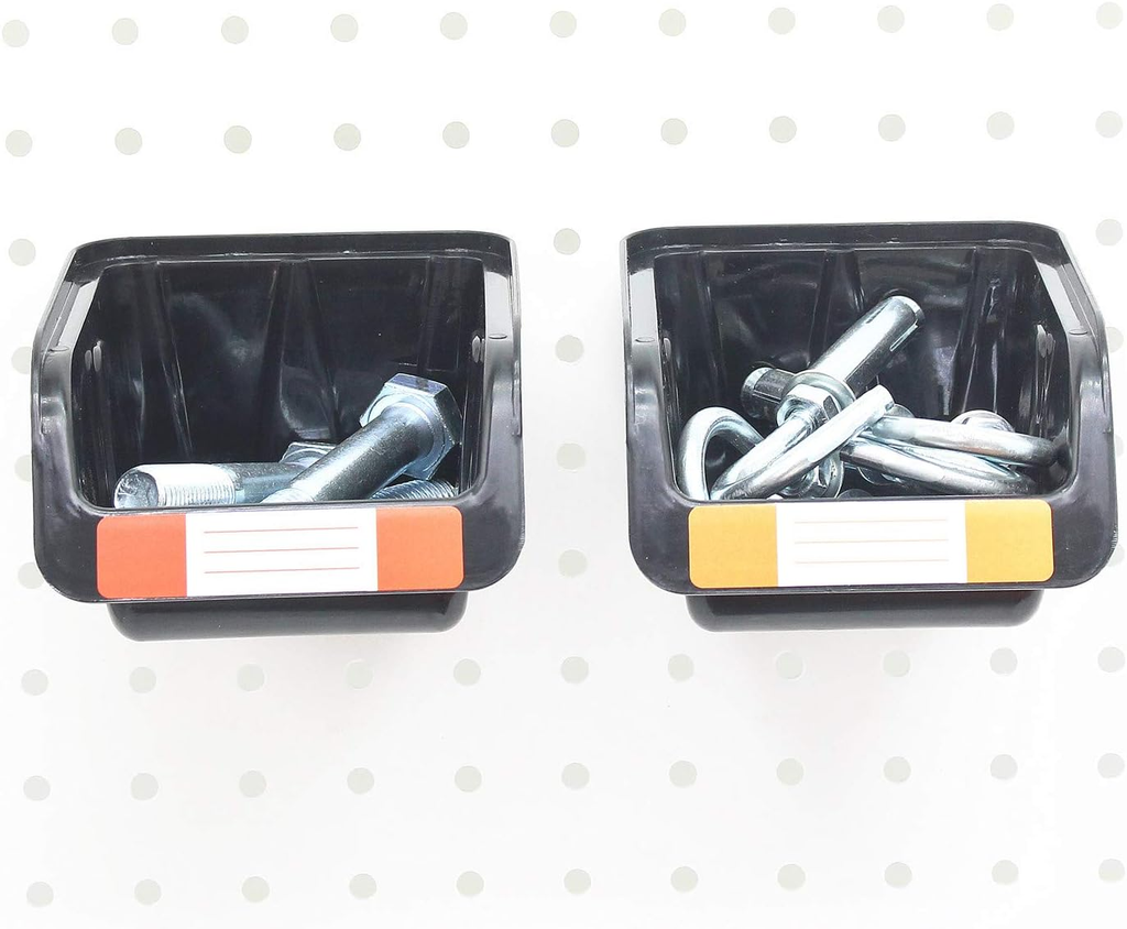 Compare Pulse Black Plastic Pegboard Bins with Labels additional product photo