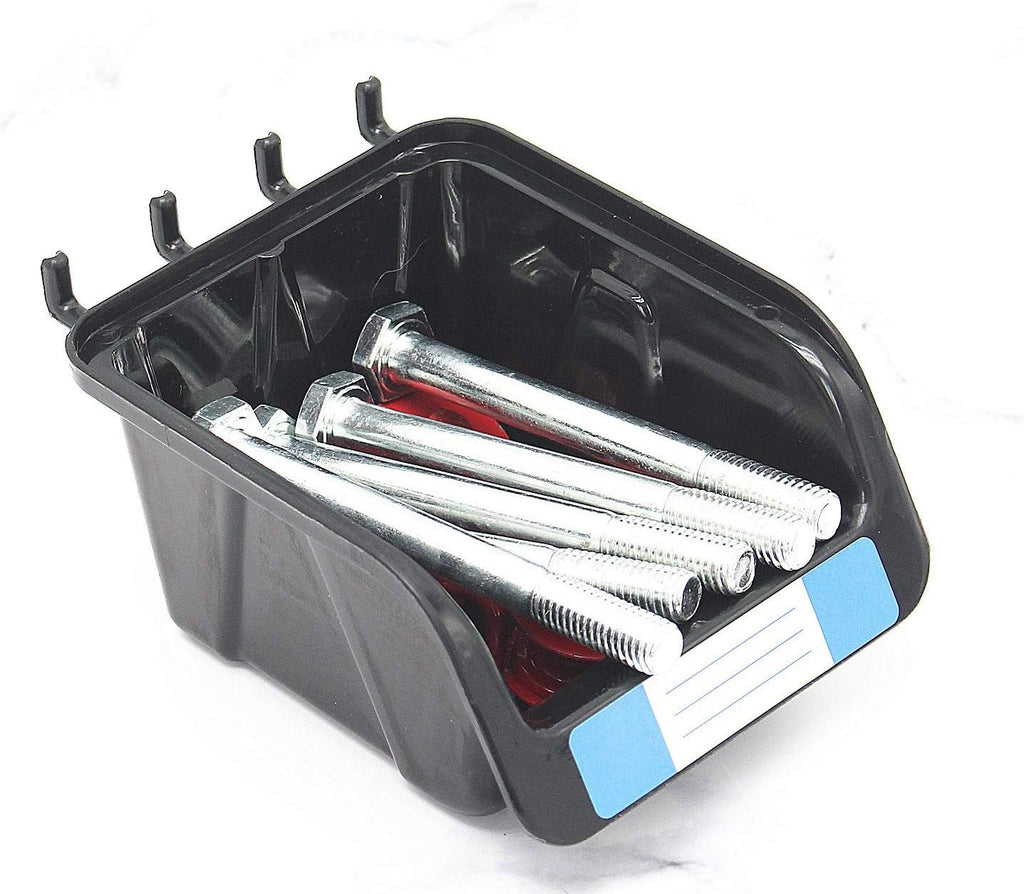 Compare Pulse Black Plastic Pegboard Bins with Labels additional product photo