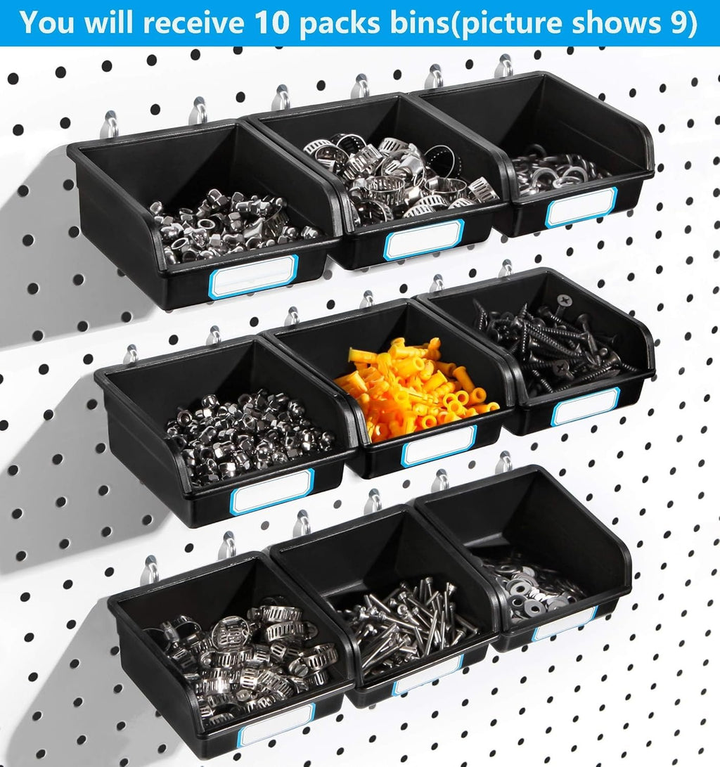 Compare Pulse Black Pegboard Bins additional product photo