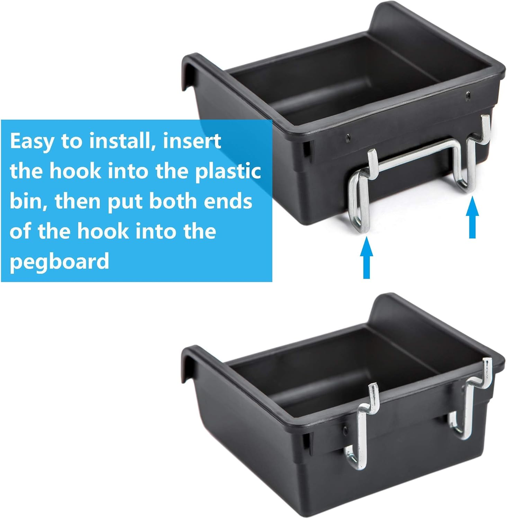 Compare Pulse Black Pegboard Bins additional product photo