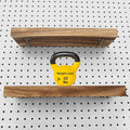 Compare Pulse Rustic Wood Pegboard Shelves studio product photo
