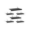 Compare Pulse Black Metal Pegboard Display Shelves studio product photo