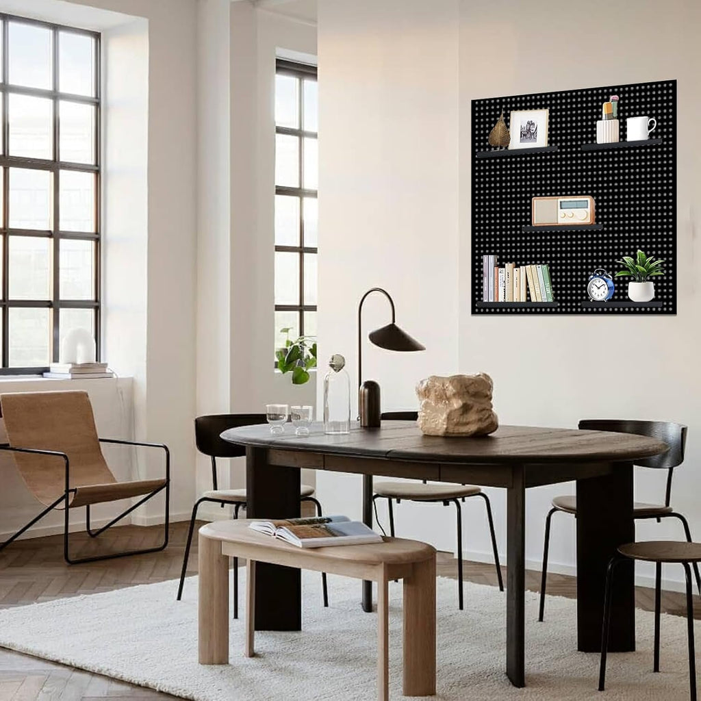 Compare Pulse Black Metal Pegboard Display Shelves additional product photo