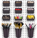 Compare Pulse Pegboard Bins and Cups Set studio product photo