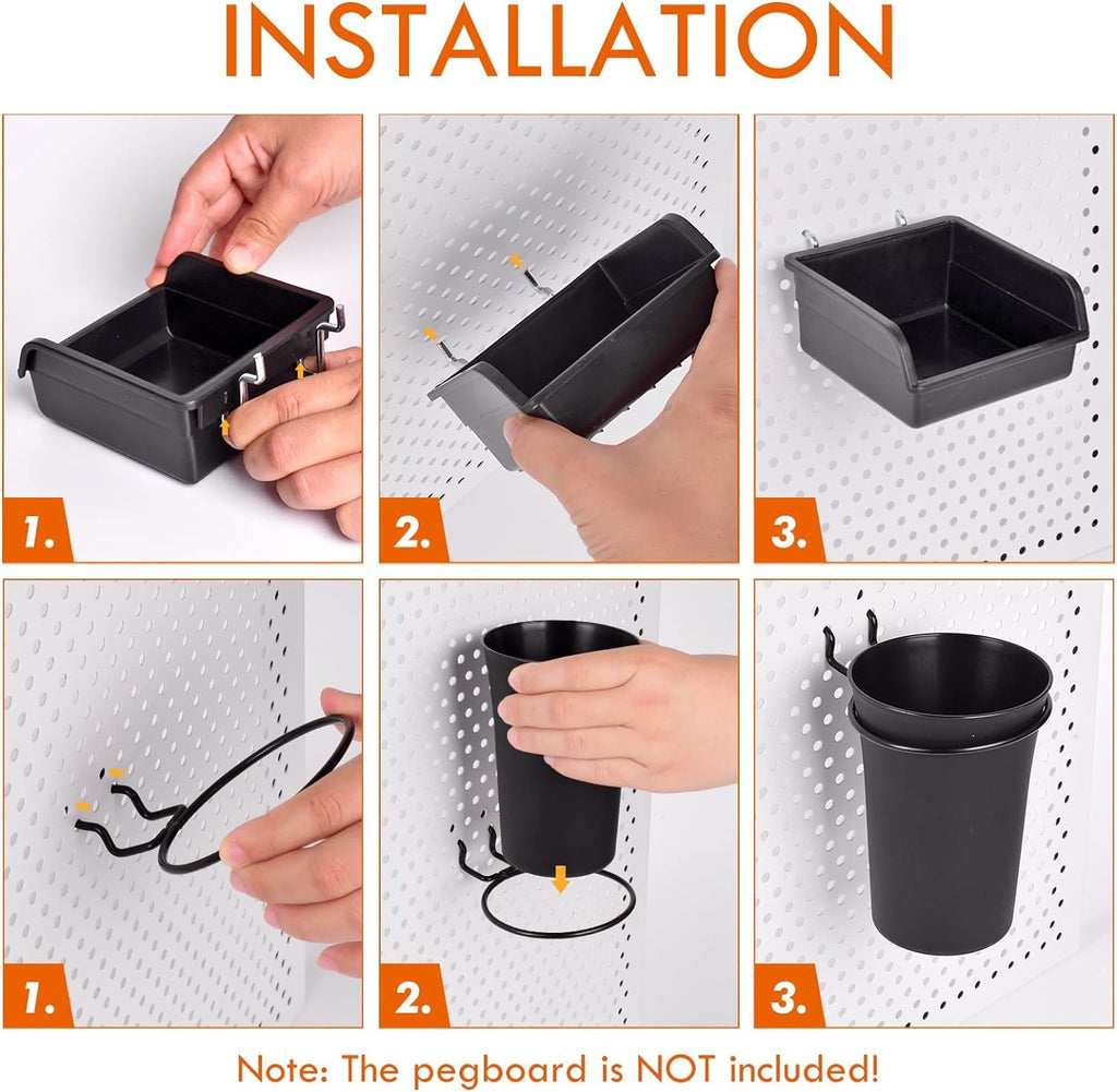 Compare Pulse Pegboard Bins and Cups Set additional product photo