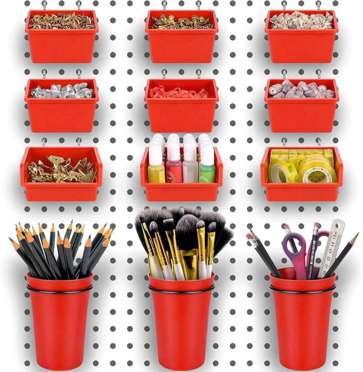 Compare Pulse Pegboard Bins and Cups Set additional product photo