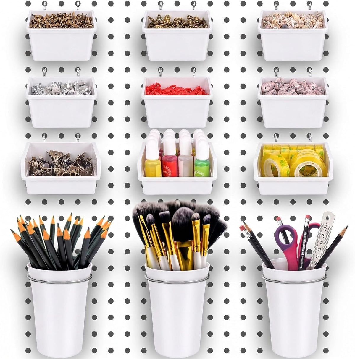 Compare Pulse Pegboard Bins and Cups Set additional product photo