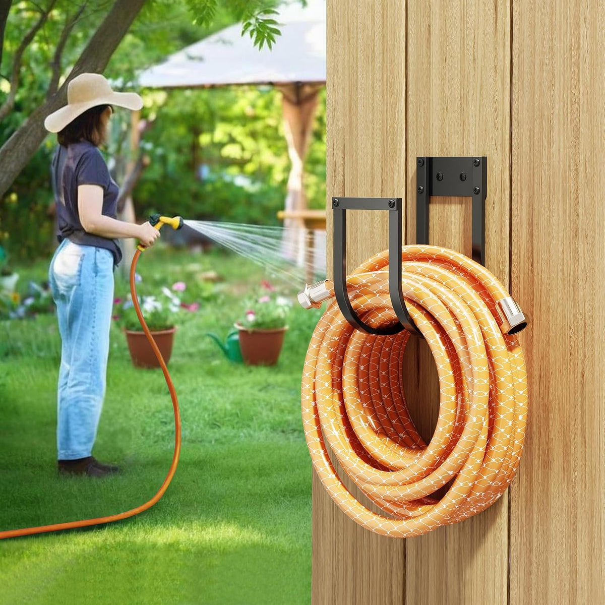 Compare Pulse Black Aluminum Hose Holder additional product photo