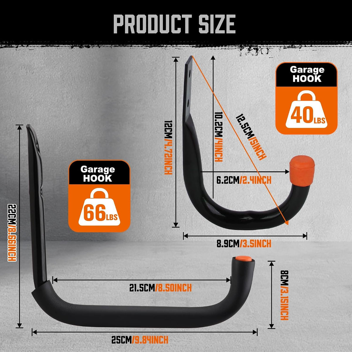Compare Pulse Black Garage Utility Hooks Set additional product photo