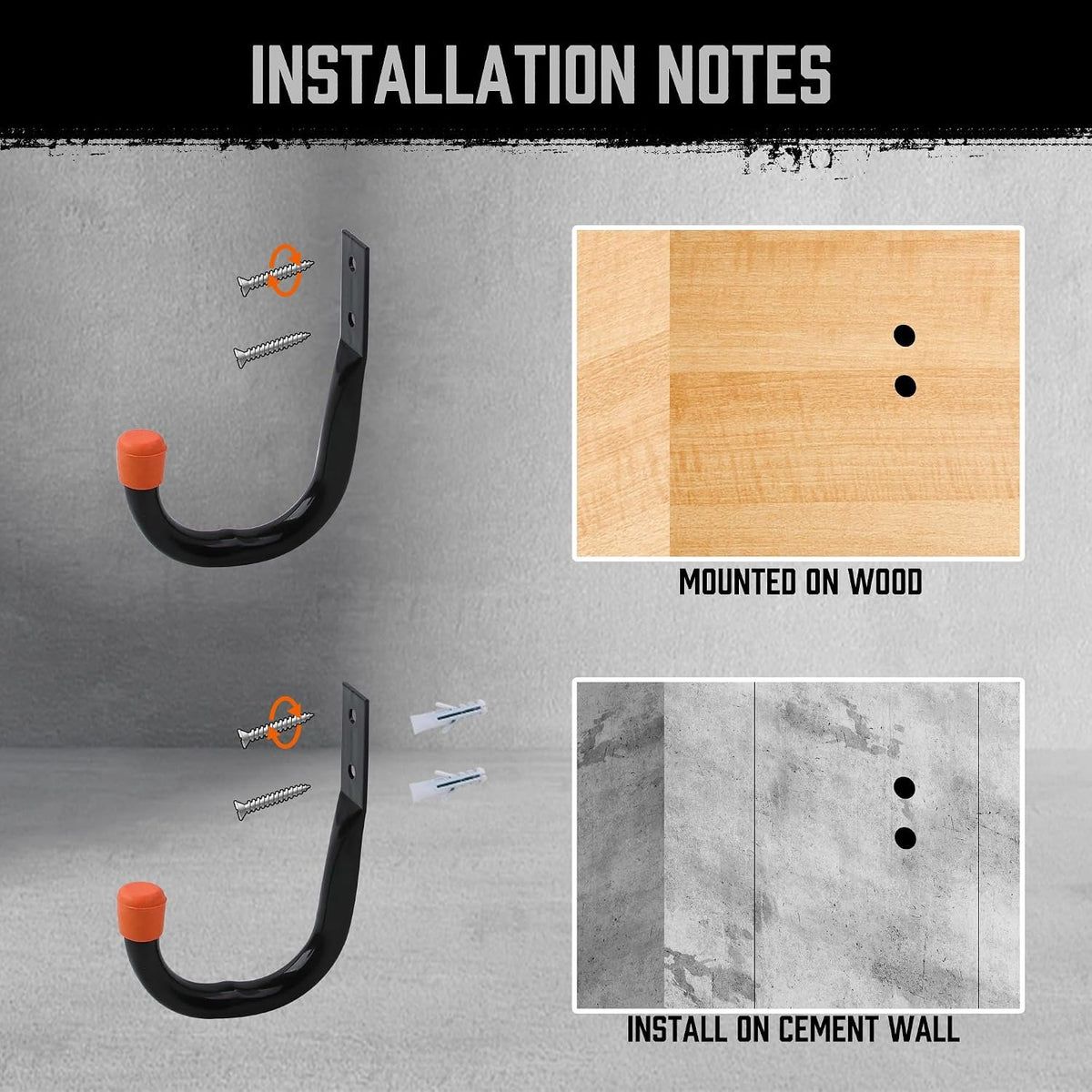 Compare Pulse Black Garage Utility Hooks Set additional product photo