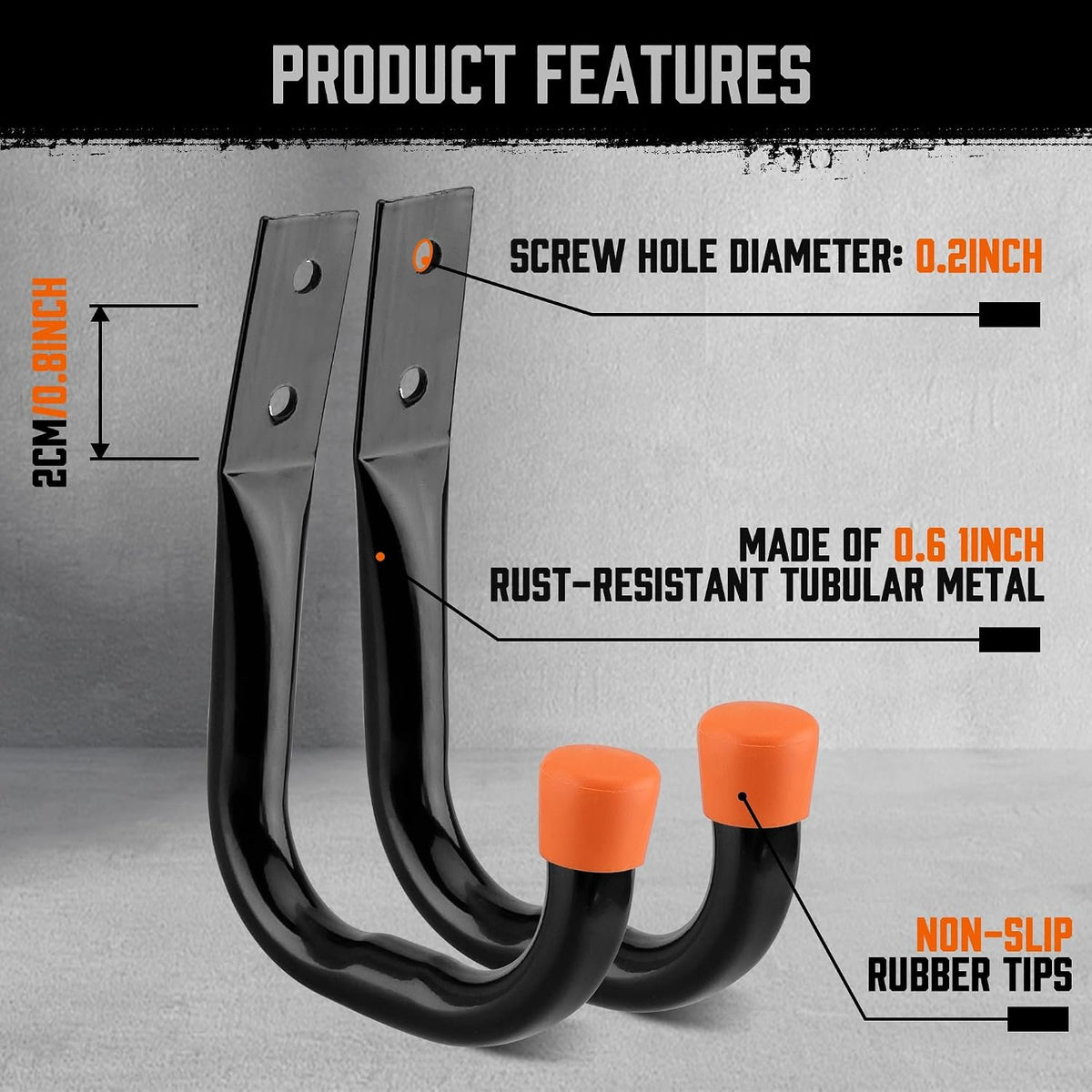 Compare Pulse Black Garage Utility Hooks Set additional product photo