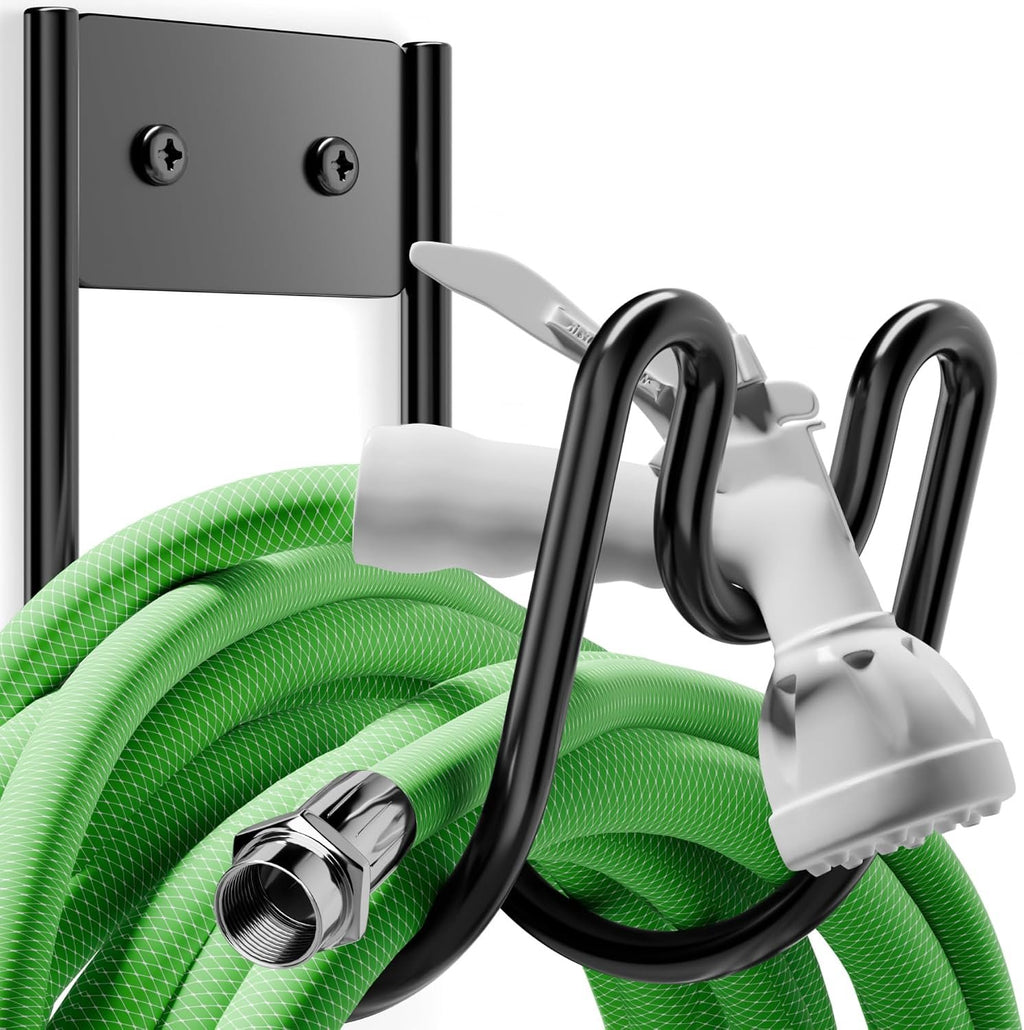 Compare Pulse Black Wall Mount Hose Holder with Nozzle Slot studio product photo