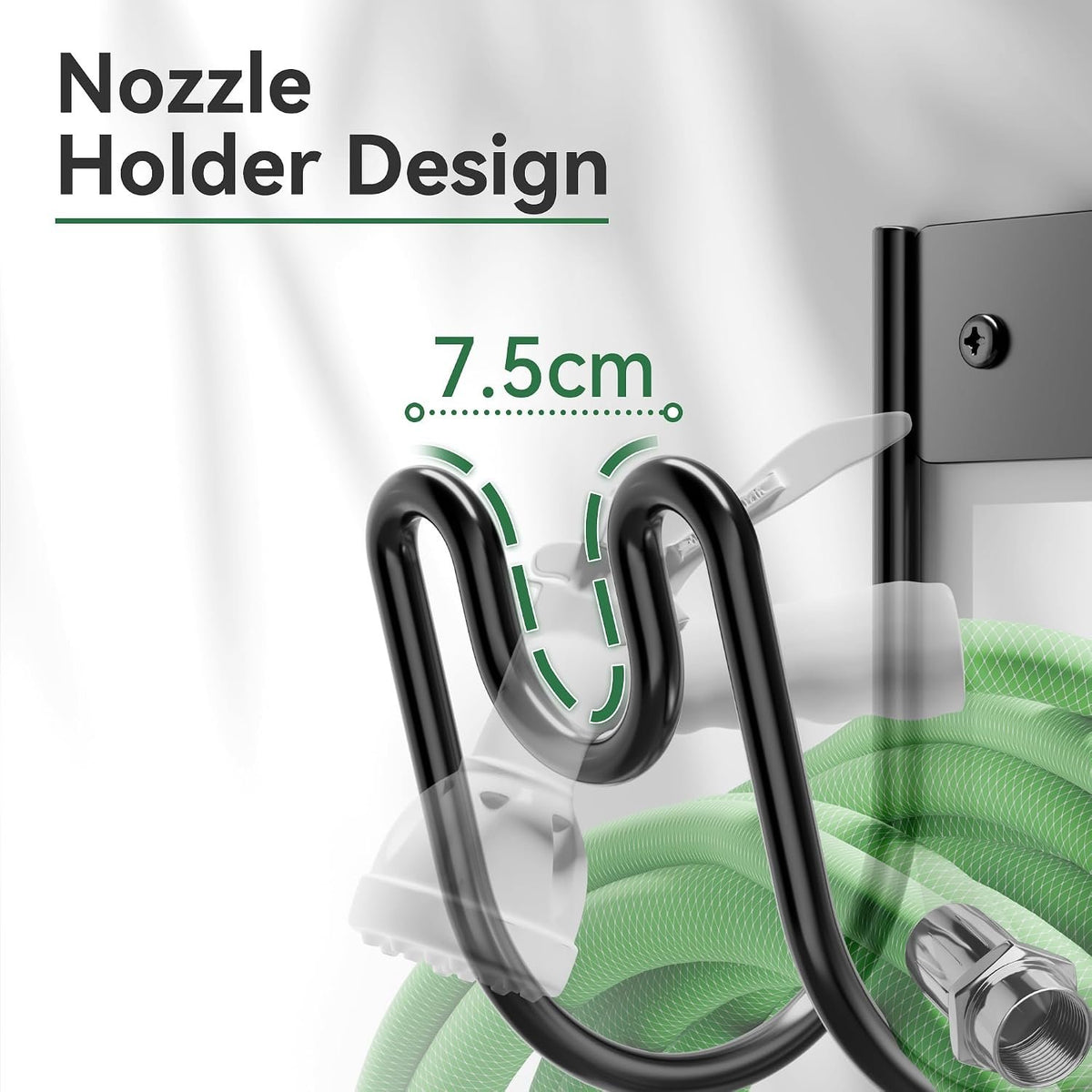 Compare Pulse Black Wall Mount Hose Holder with Nozzle Slot additional product photo