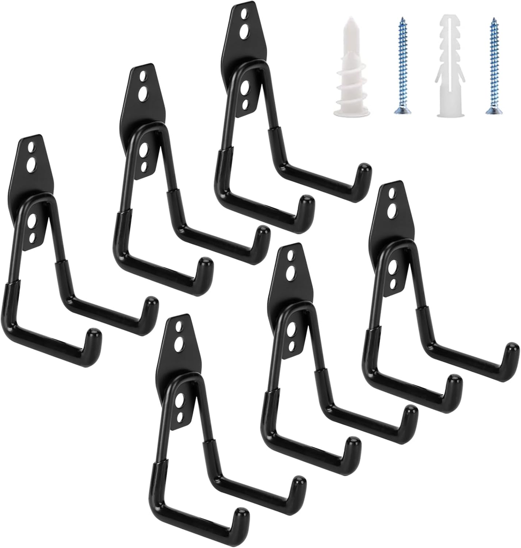 Compare Pulse Black Double Garage Storage Hooks studio product photo
