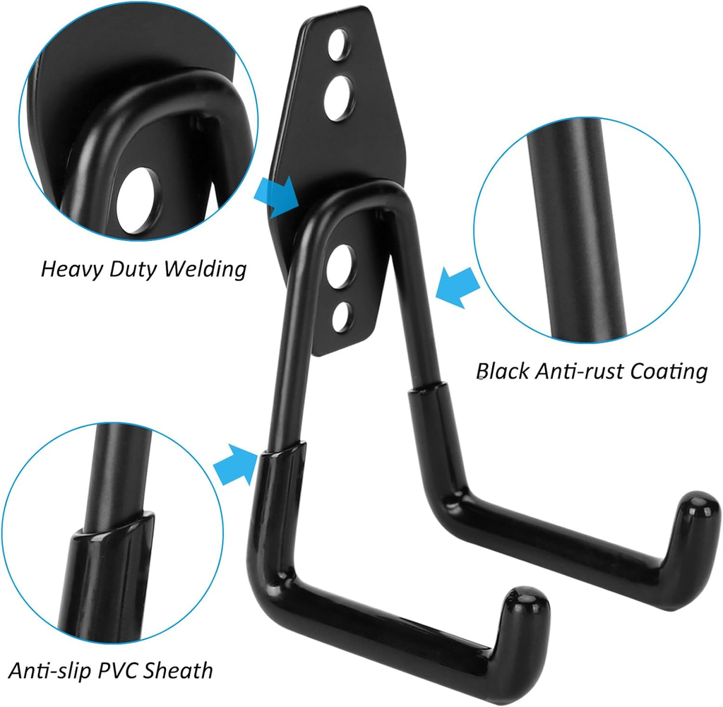 Compare Pulse Black Double Garage Storage Hooks additional product photo