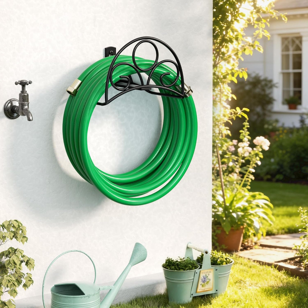 Compare Pulse Black Decorative Metal Hose Holder additional product photo