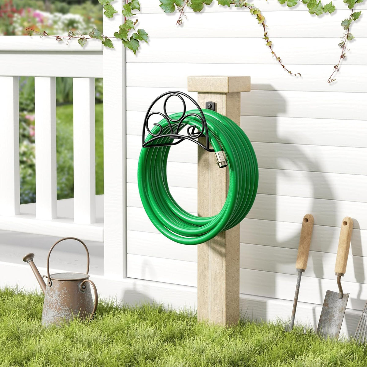Compare Pulse Black Decorative Metal Hose Holder additional product photo