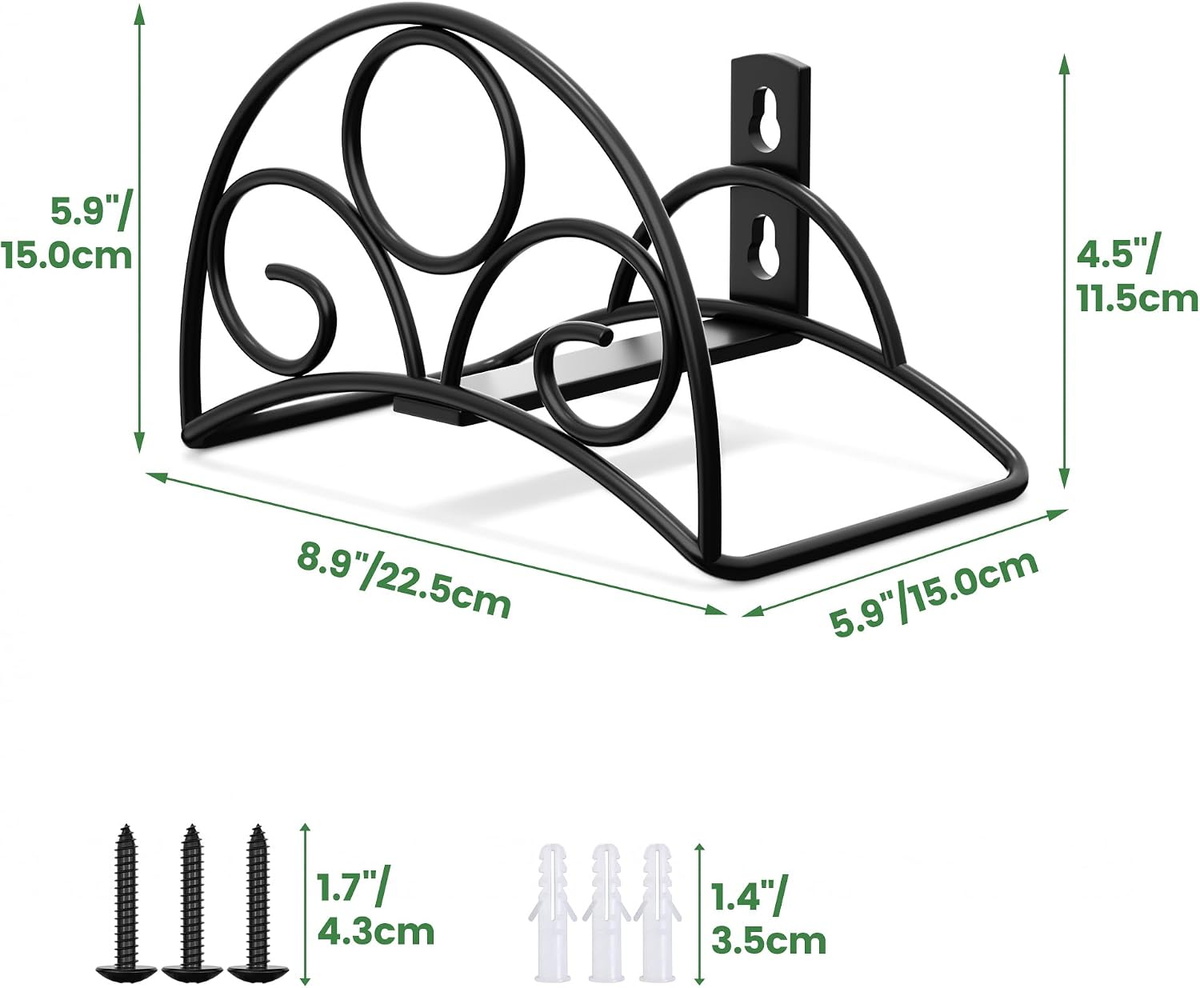 Compare Pulse Black Decorative Metal Hose Holder additional product photo