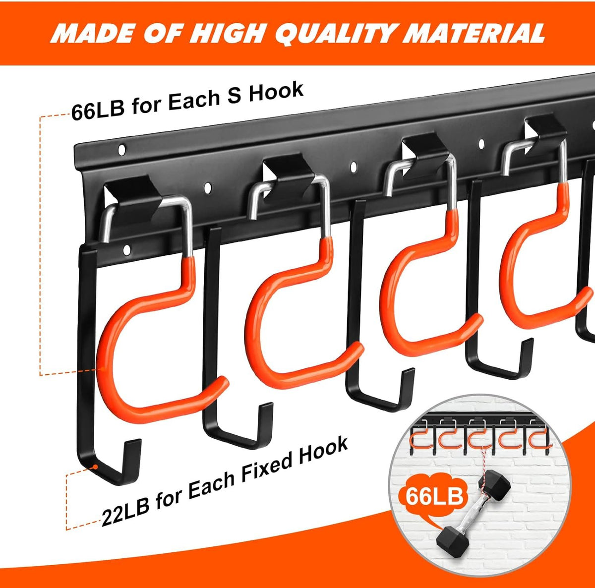 Compare Pulse Wall Mount Garden Tool Organizer Rails additional product photo