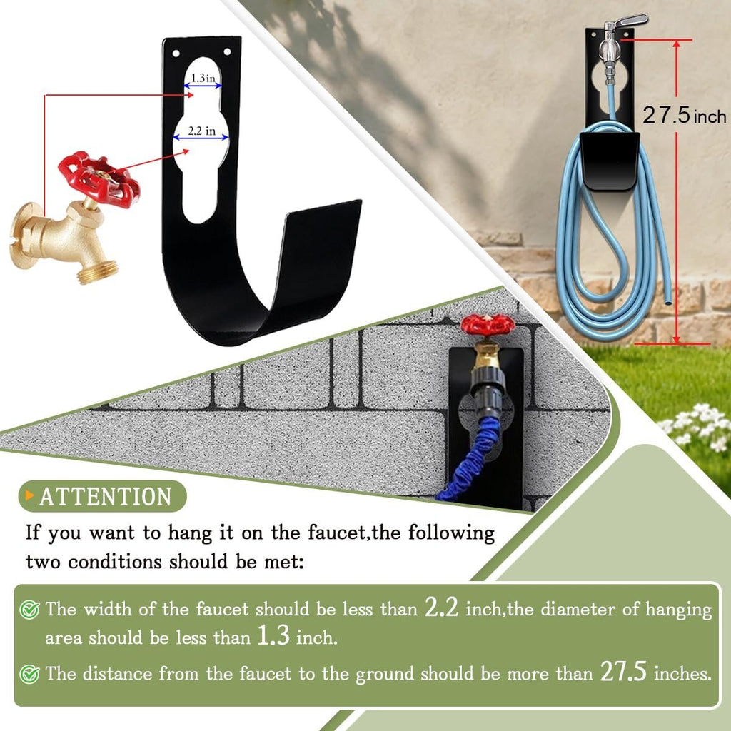 Compare Pulse Black Steel Garden Hose Holder additional product photo